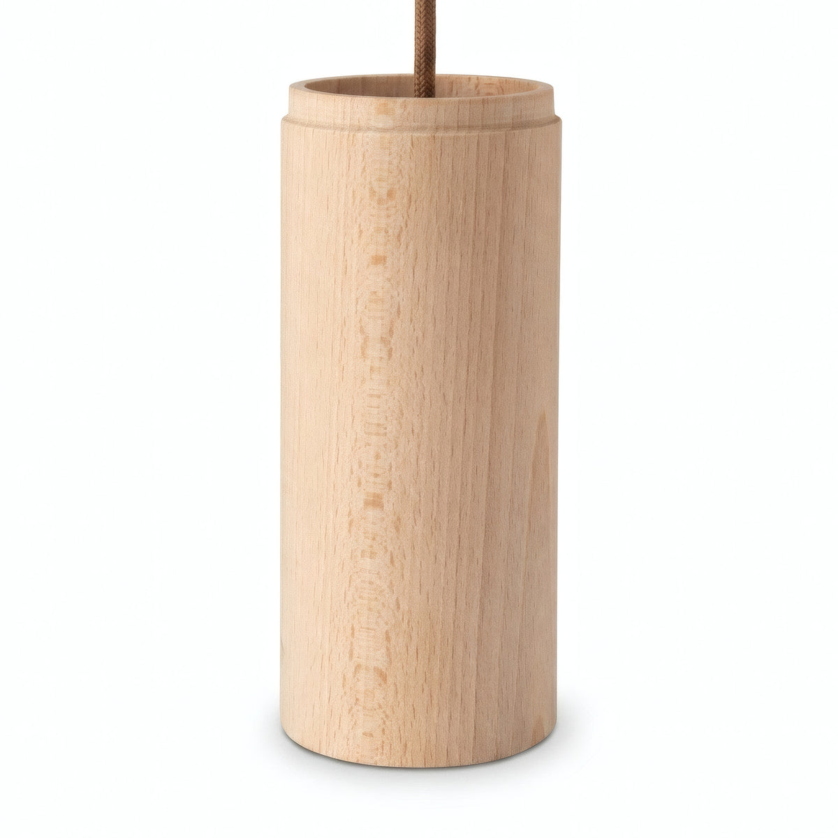 Lampenkap van beukenhout voor spot met E27-fitting — Naturel hout