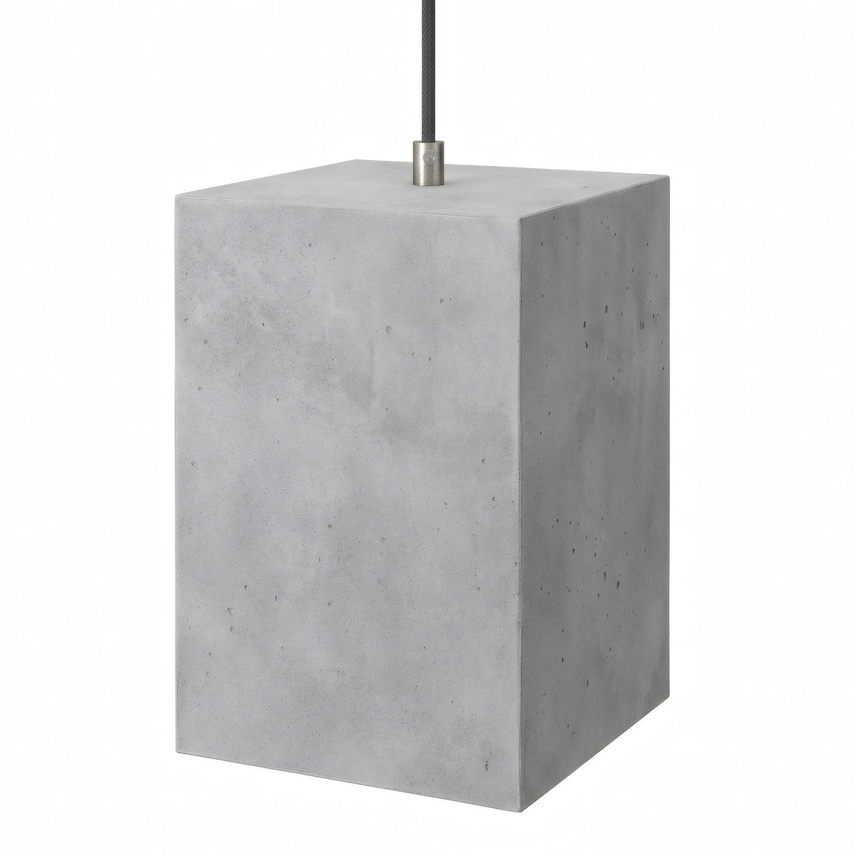 Kubusvormige lampenkap van cement met E27-fitting — Licht cement