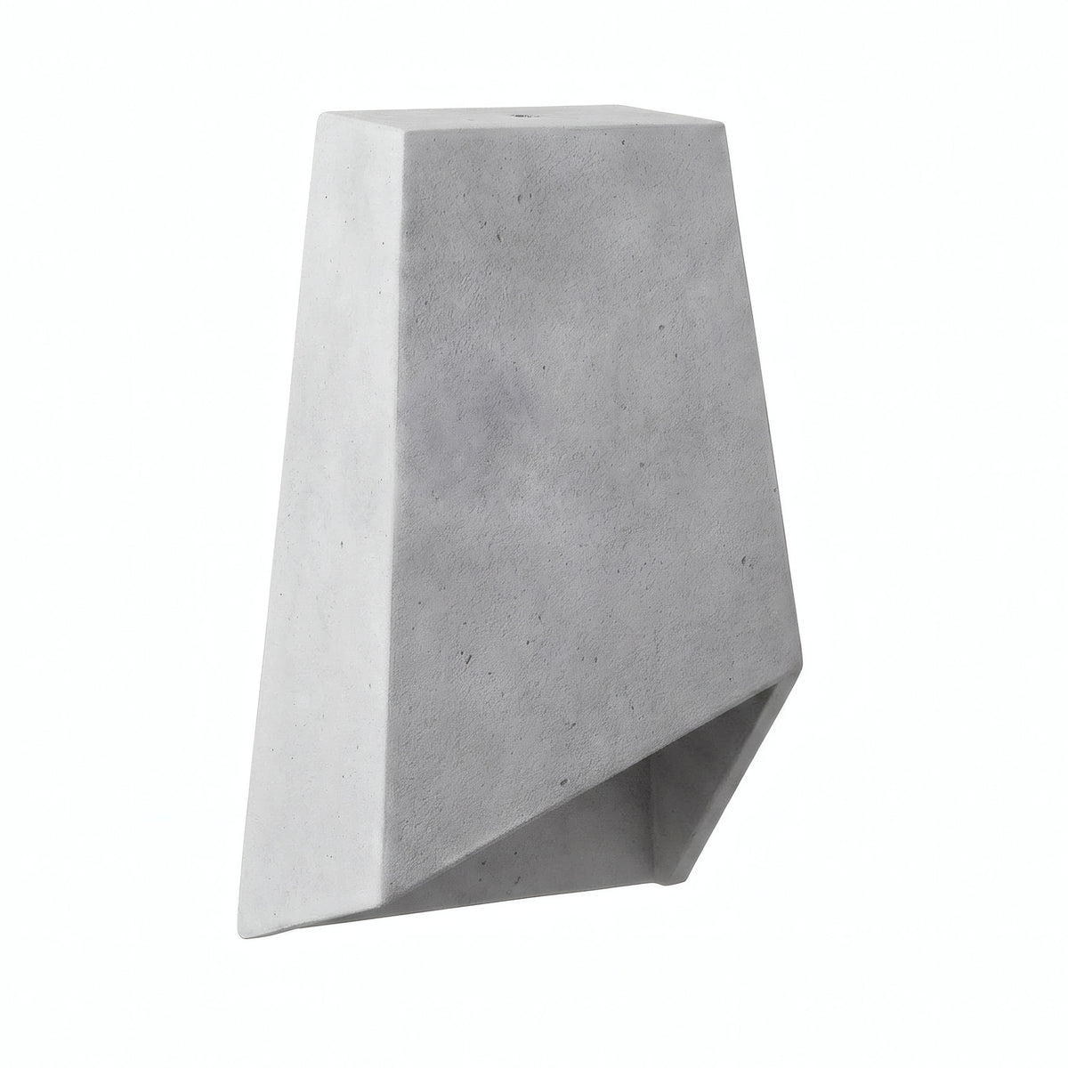Prismavormige lampenkap van cement met E27-fitting — Licht cement