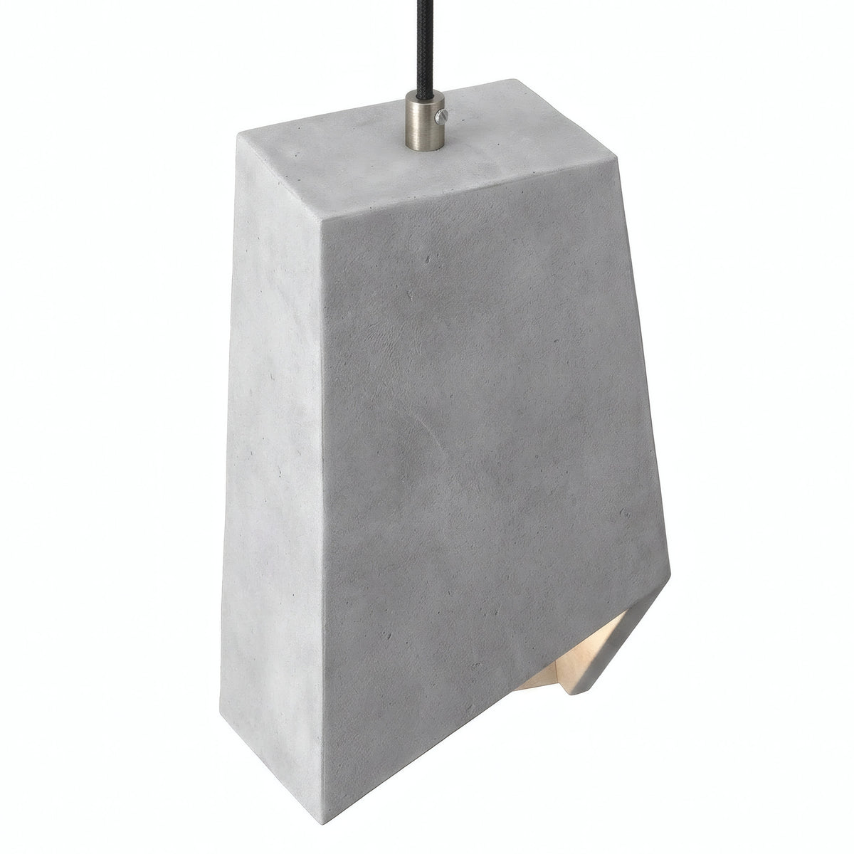 Prismavormige lampenkap van cement met E27-fitting — Licht cement