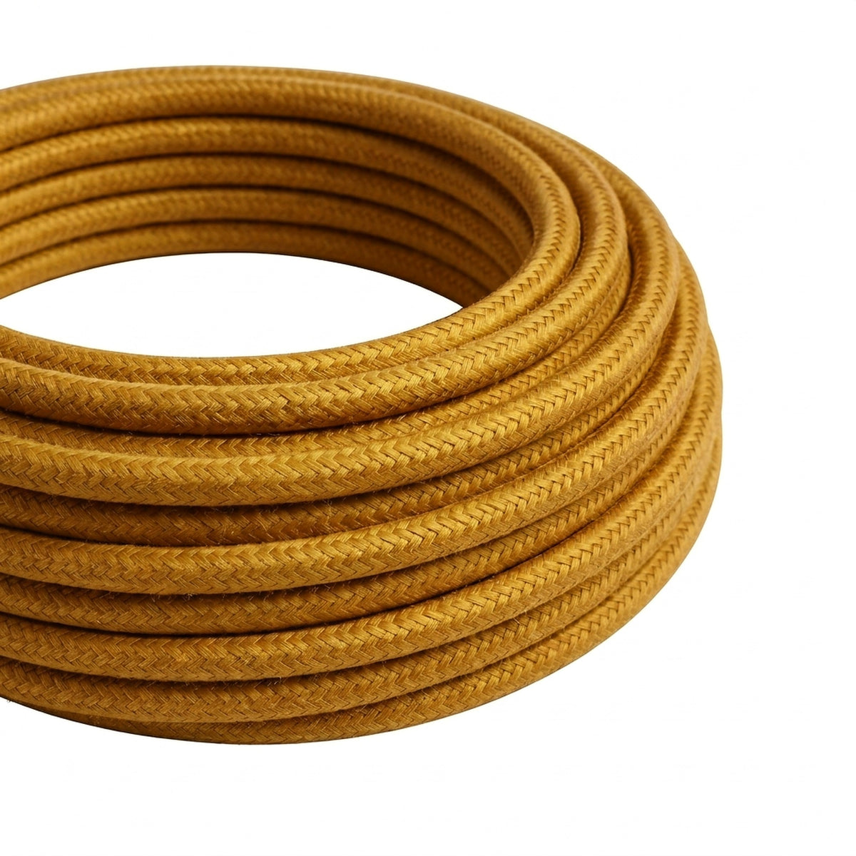 Rond strijkijzersnoer met zijde-effect – Goud