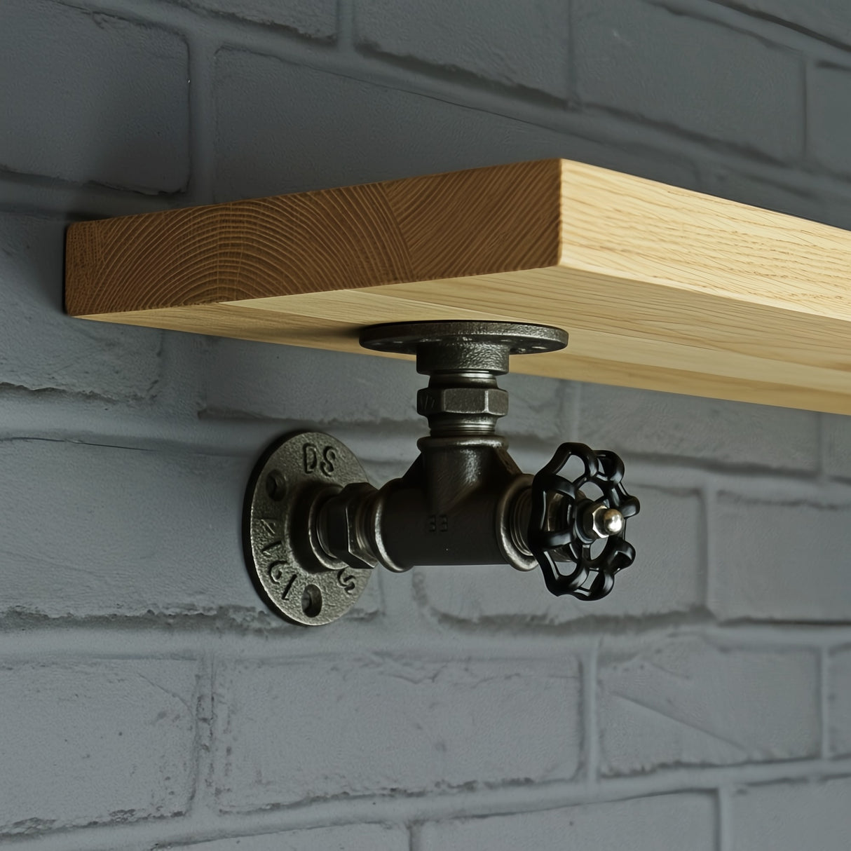 Wandsteun met zwart handwiel | Model 3