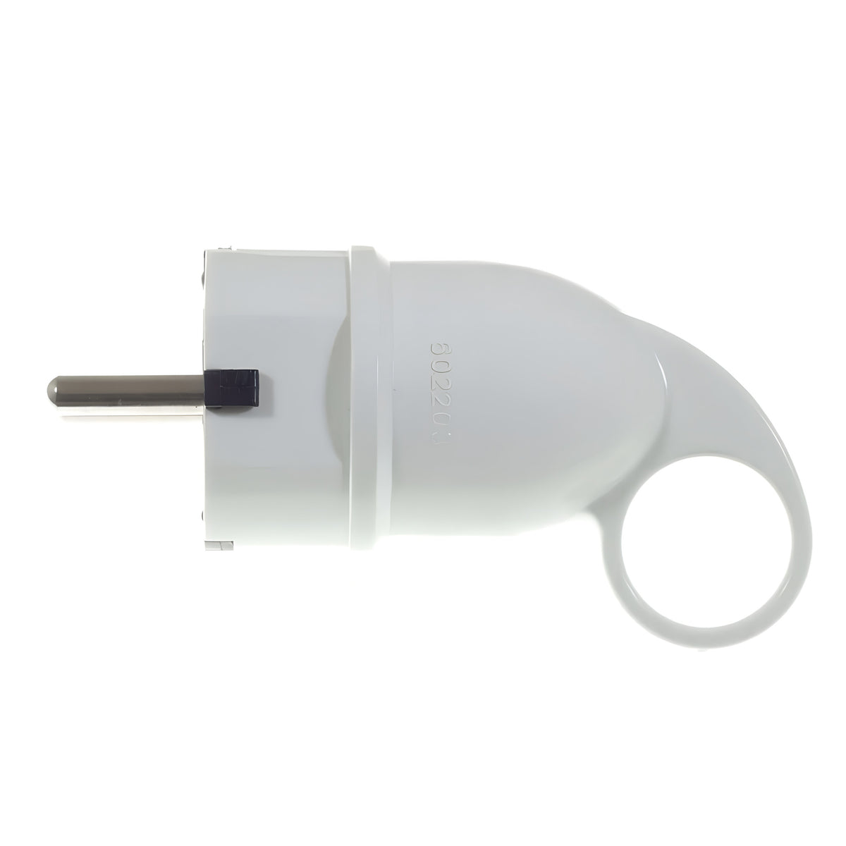Schuko-stekker met uittrekring — Wit