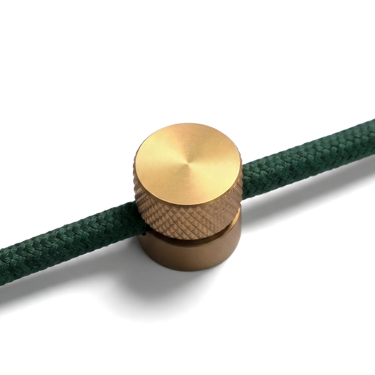Metalen wandkabelhouder voor strijkijzersnoer — Satijn brons