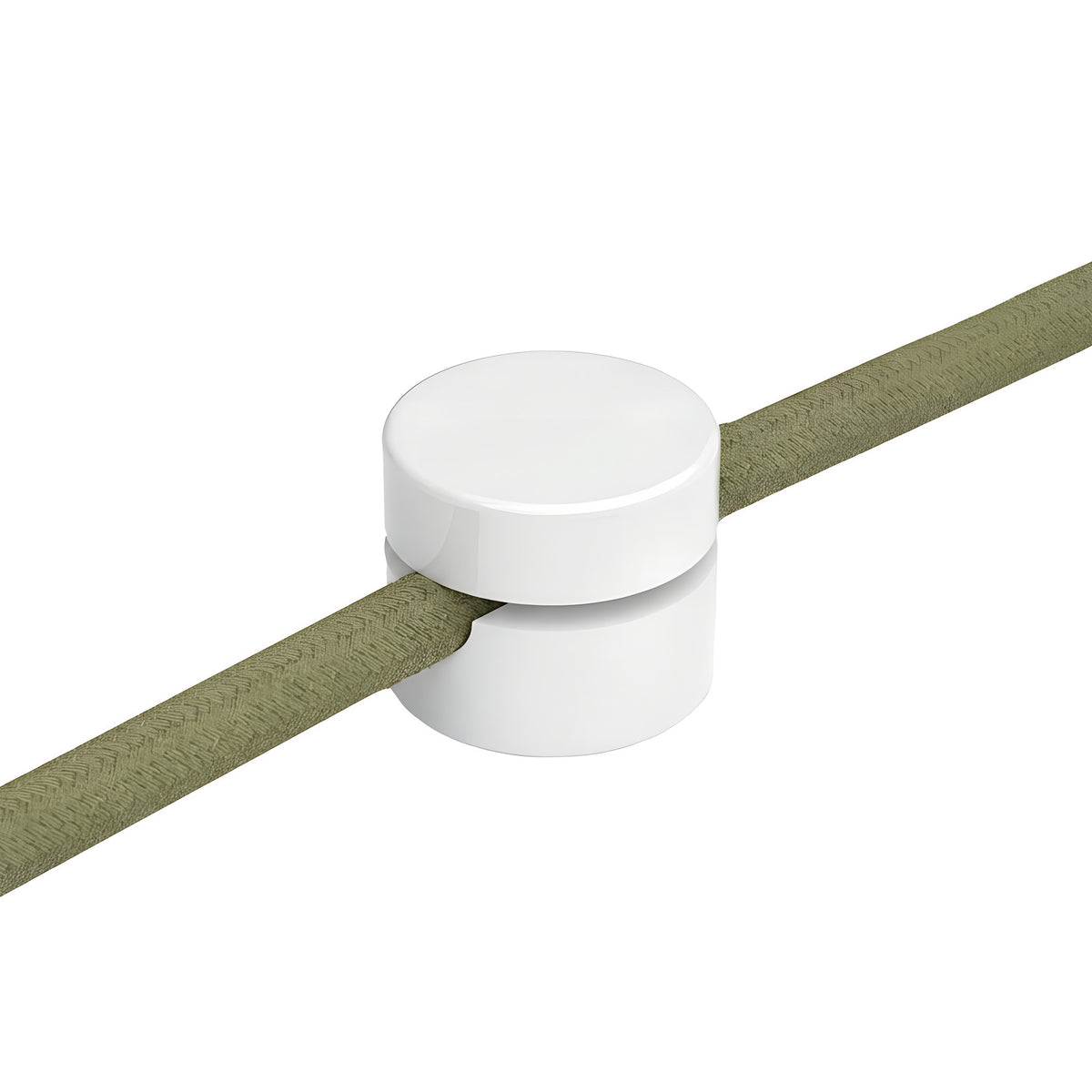 Universele wandkabelhouder voor strijkijzersnoer — Wit