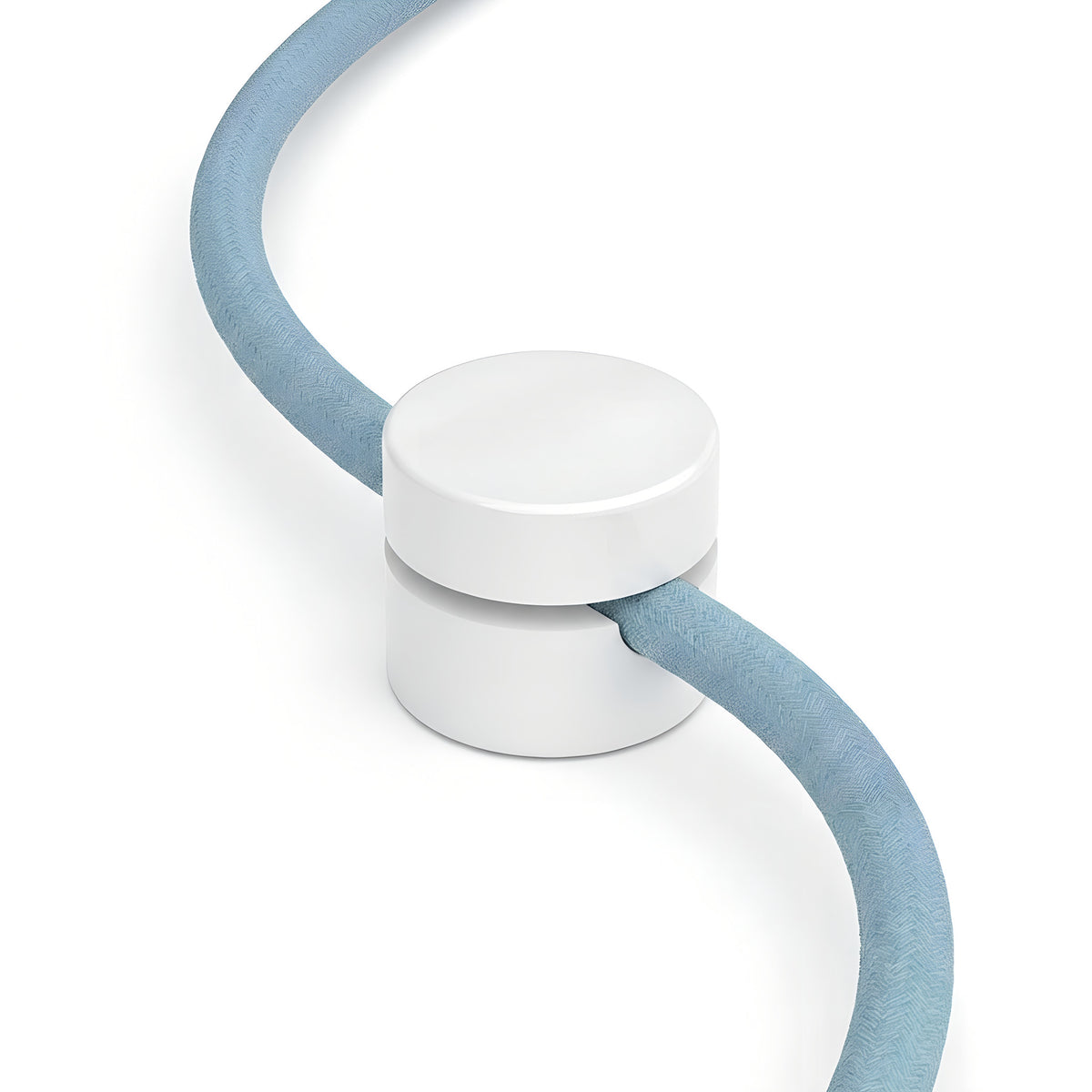 Universele wandkabelhouder voor strijkijzersnoer — Wit