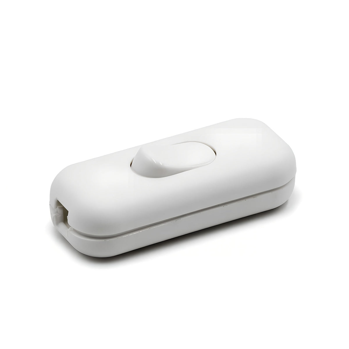 Tweepolige tuimelschakelaar voor lampsnoer — Wit