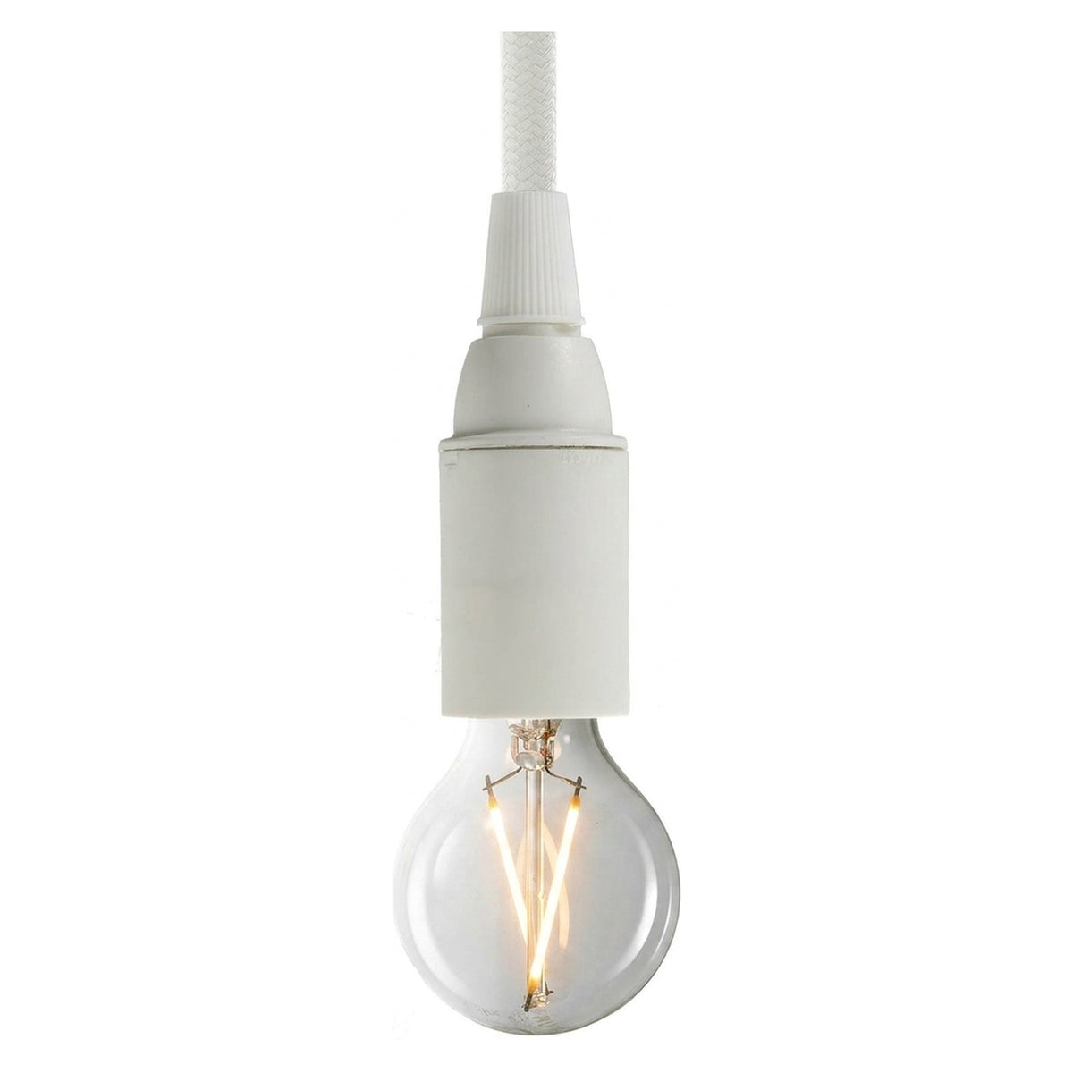 E14-fitting van thermoplast — Wit