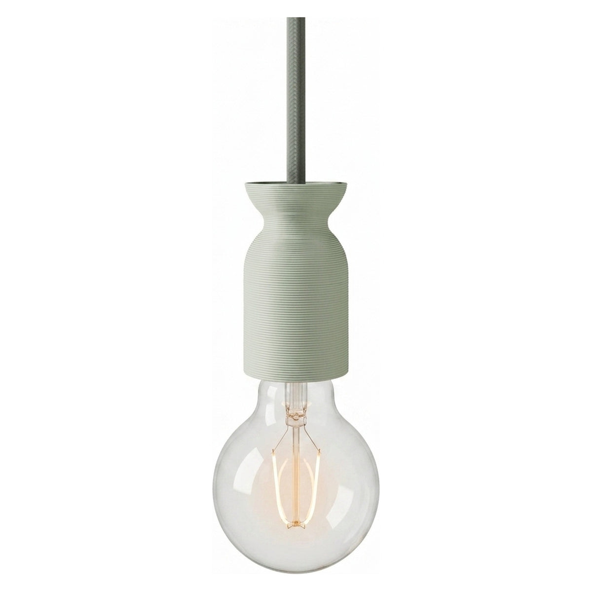 E27-fitting van 3D-geprint gerecycled kunststof — Saliegroen