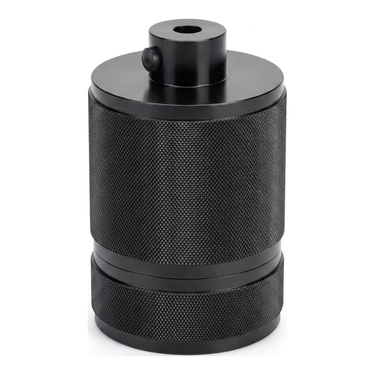 E27-fitting van gekarteld aluminium met dubbele ring — Donkergrijs
