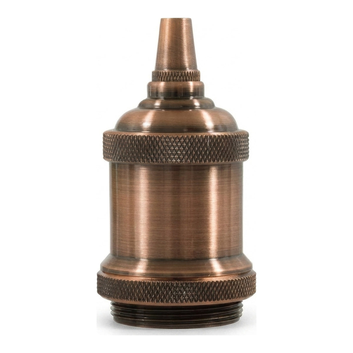 Vintage E27-fitting van aluminium — Koper
