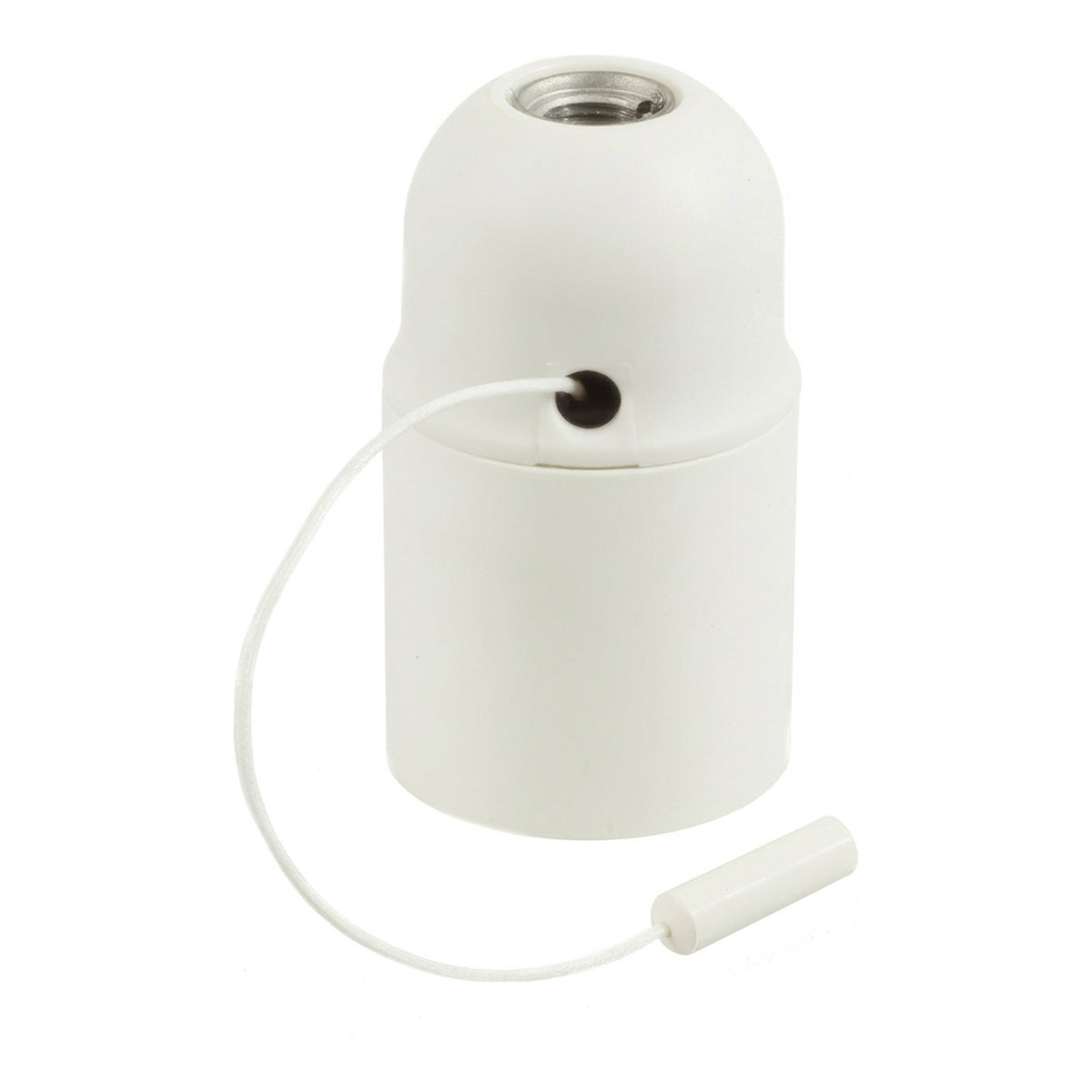 E27-fitting van thermoplast met trekschakelaar — Wit