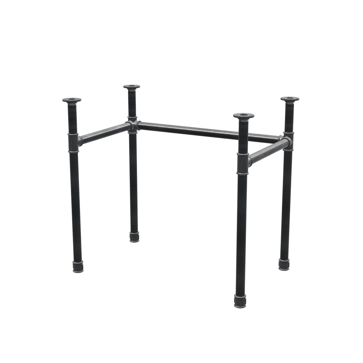 Onderstel voor bureau, U-frame, gietijzer en staal Ø 34 mm, 82 × 52 cm, hoogte 72 cm
