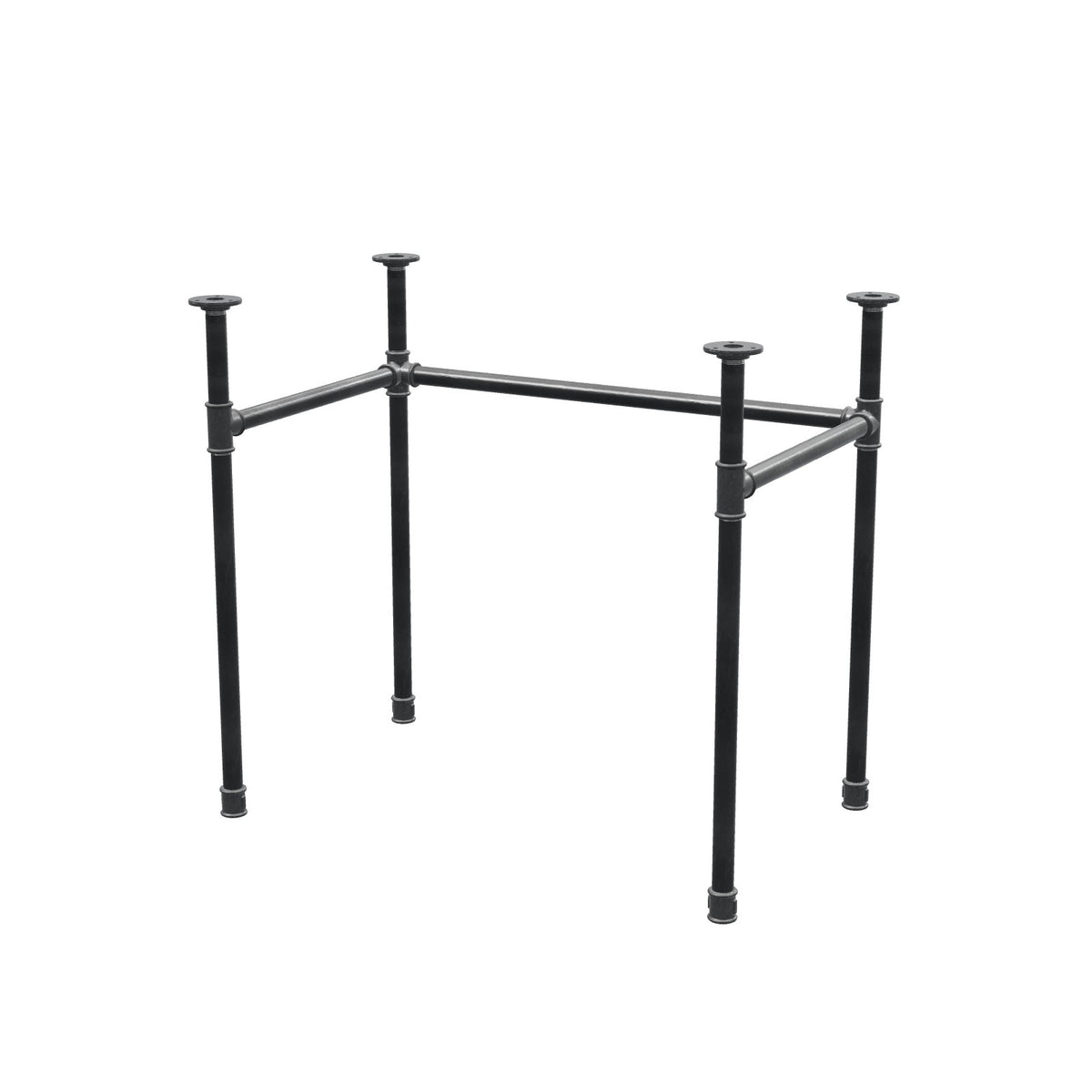 Onderstel voor bureau, U-frame, gietijzer en staal Ø 27 mm, 81 × 51 cm, hoogte 71 cm