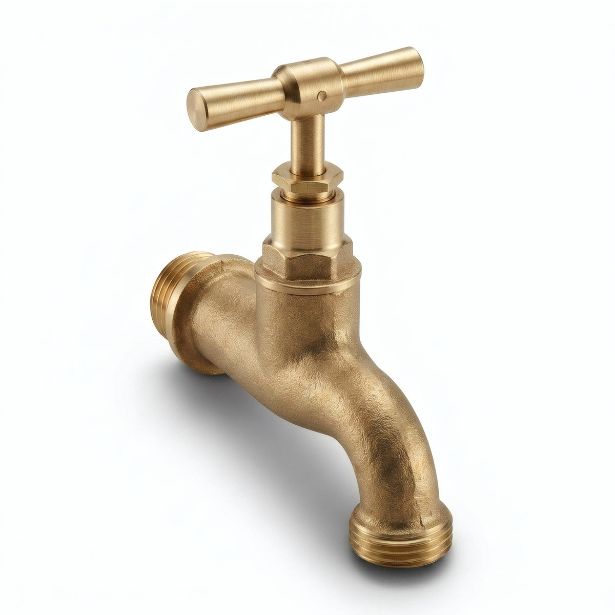Robinet laiton brut - photo produit fond blanc 3
