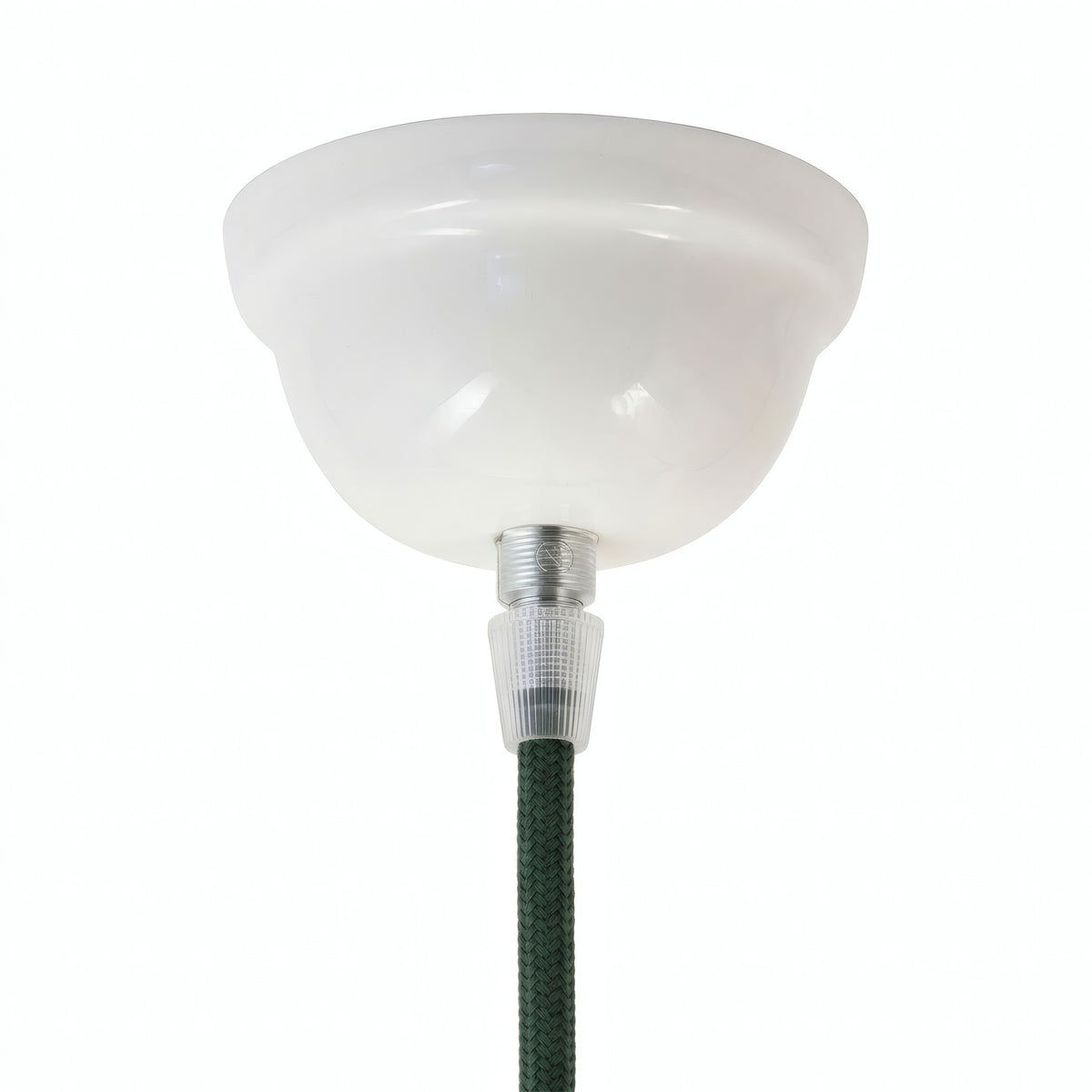 Plafondkap van geglazuurd keramiek — Ø 75 mm / Wit