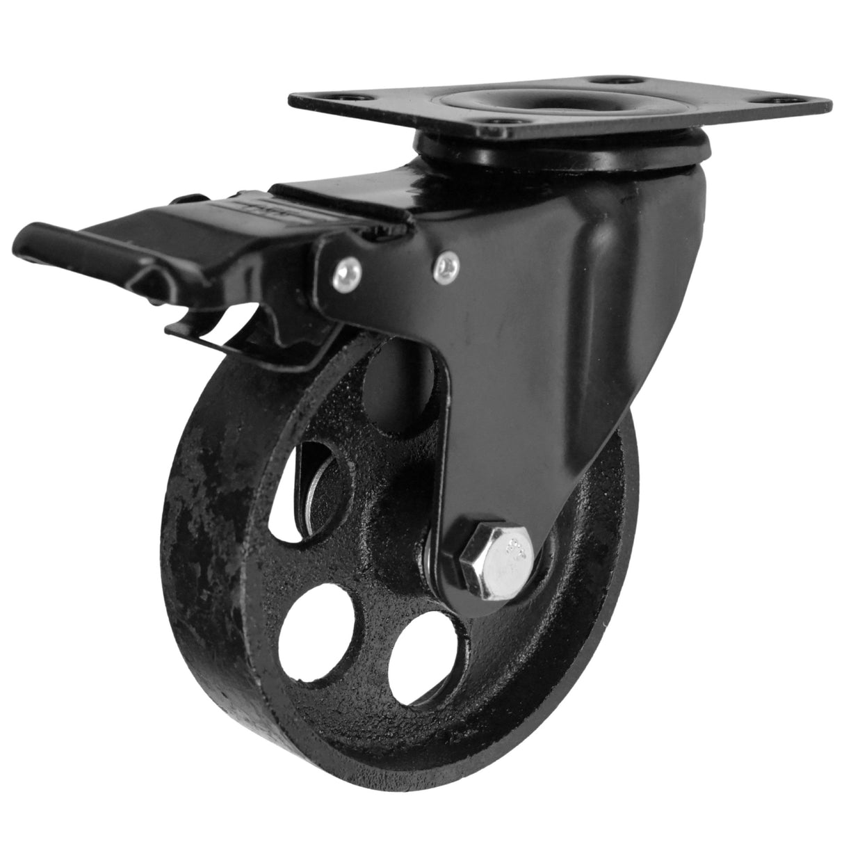 Industriële meubelwiel 100mm met rem