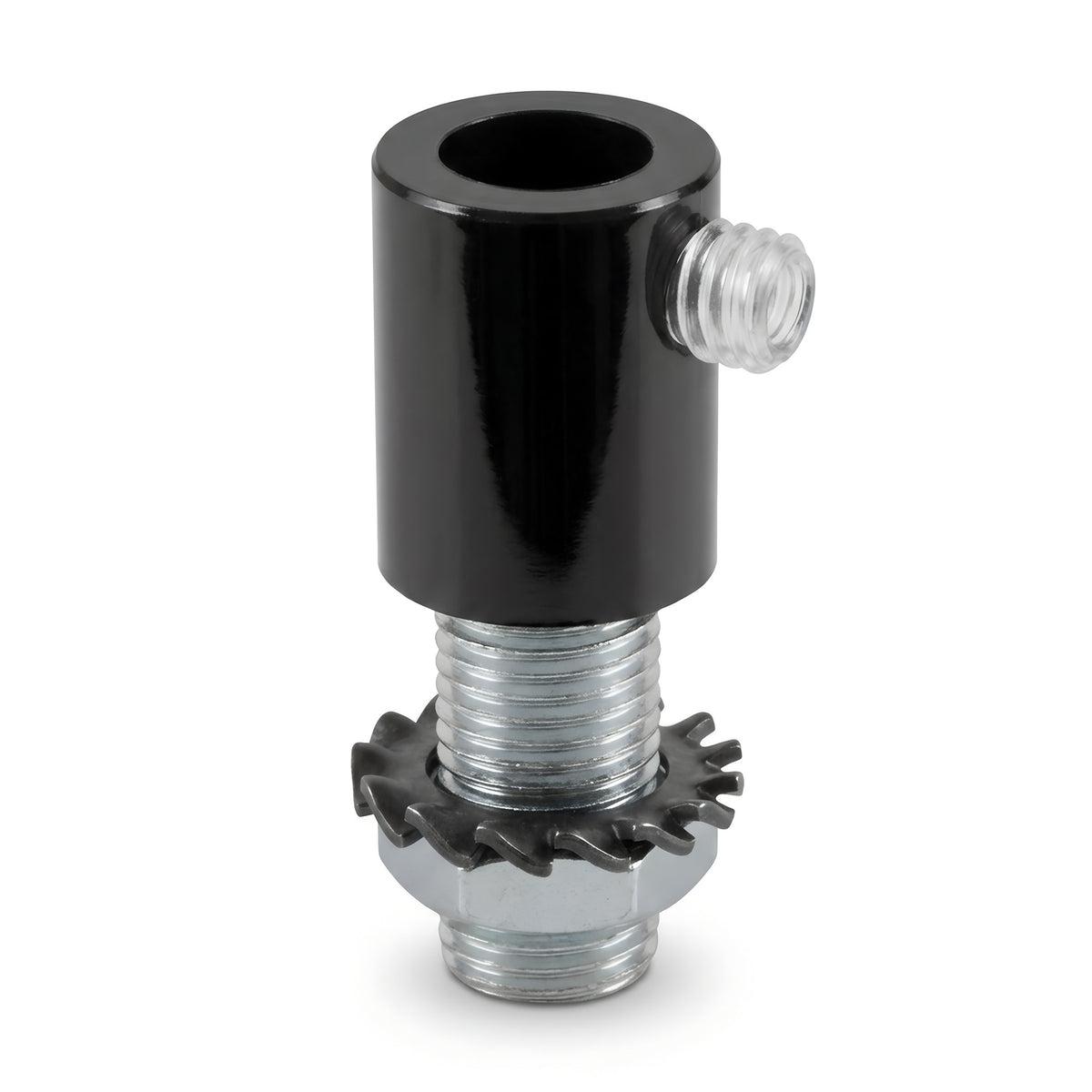 Cilindrische metalen trekontlasting M10x1, moer en ring