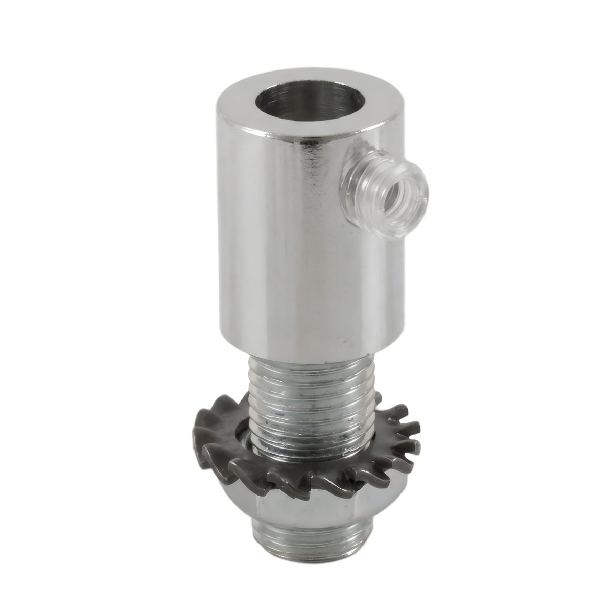 Cilindrische metalen trekontlasting M10x1, moer en ring