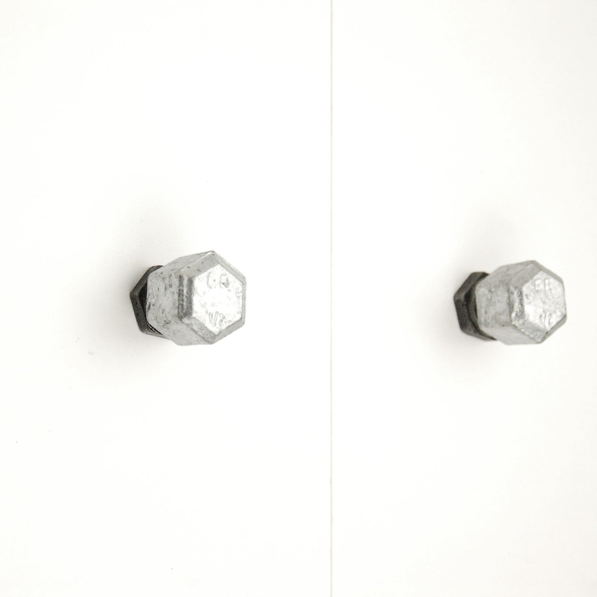 bouton de meuble ou tiroir en fonte galvanisée style loft