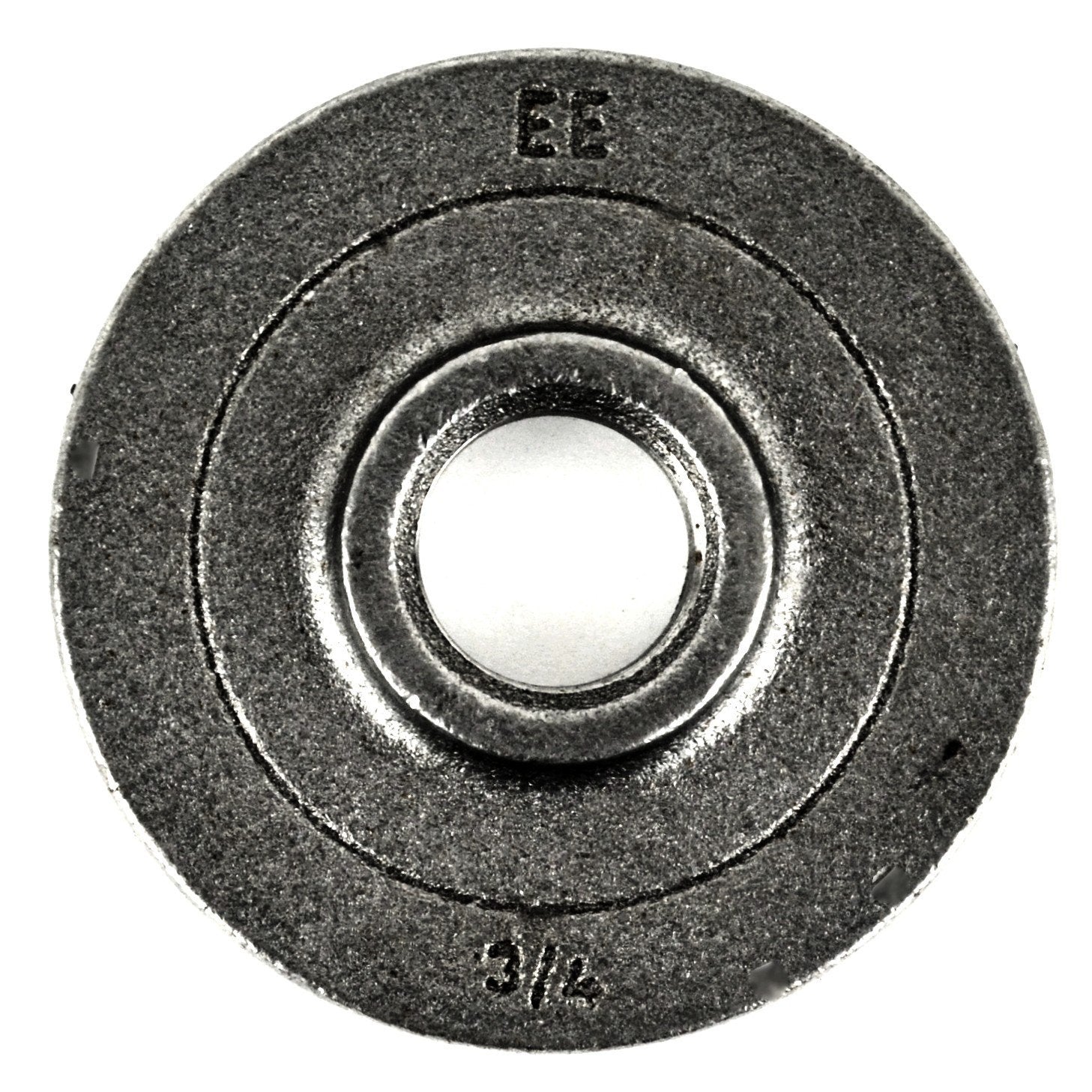 bride plancher plein en fonte noire