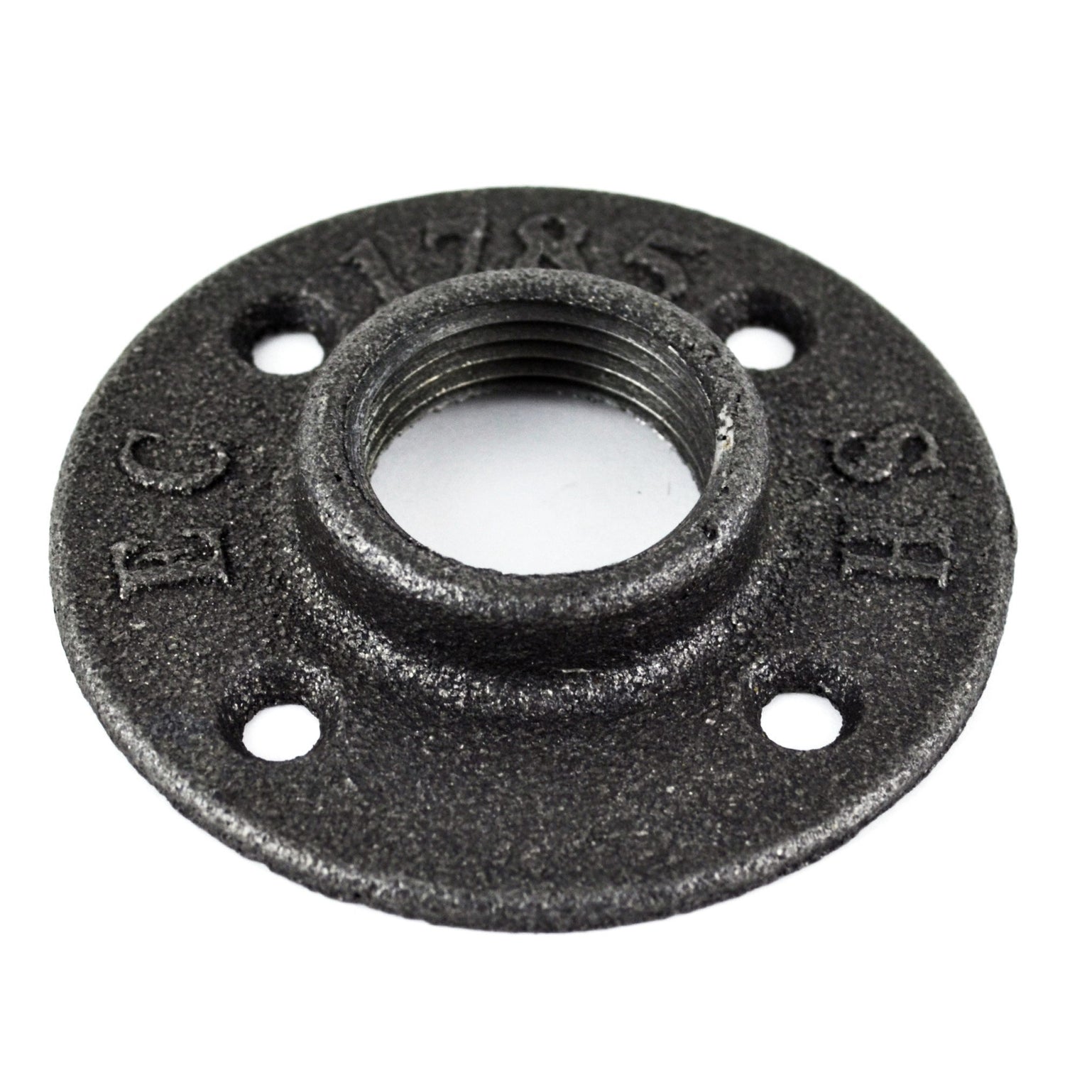 Bride de plancher en fonte noire