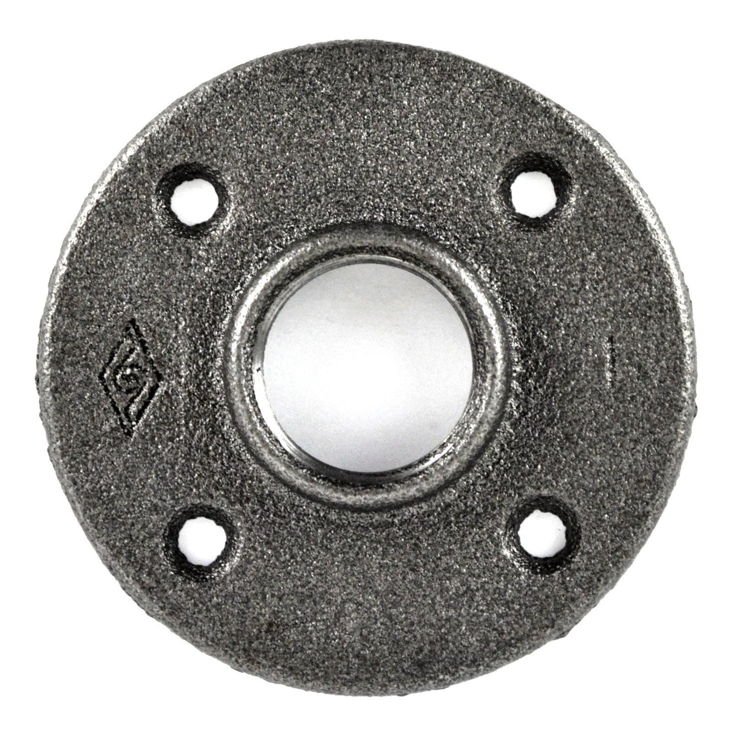 bride de plancher 26x34 taraudée en fonte noire