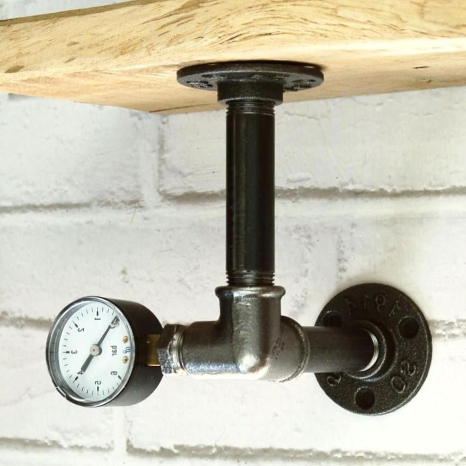 Zijdelingse hellende drukmeter plankdrager | Model 1