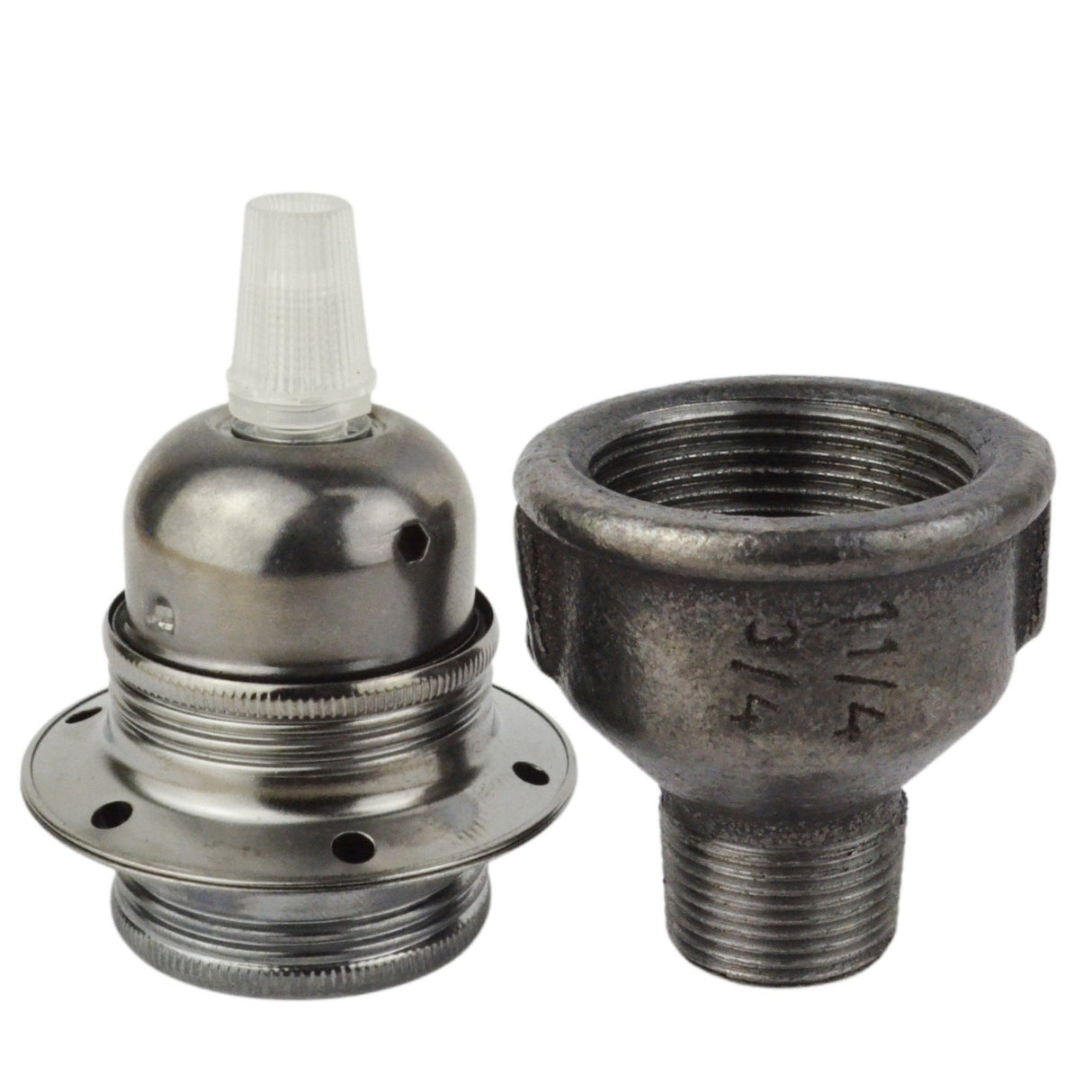 kit douille métal noir brillant E27