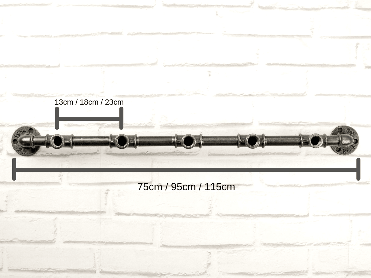 Patère 5 crochets dimensions