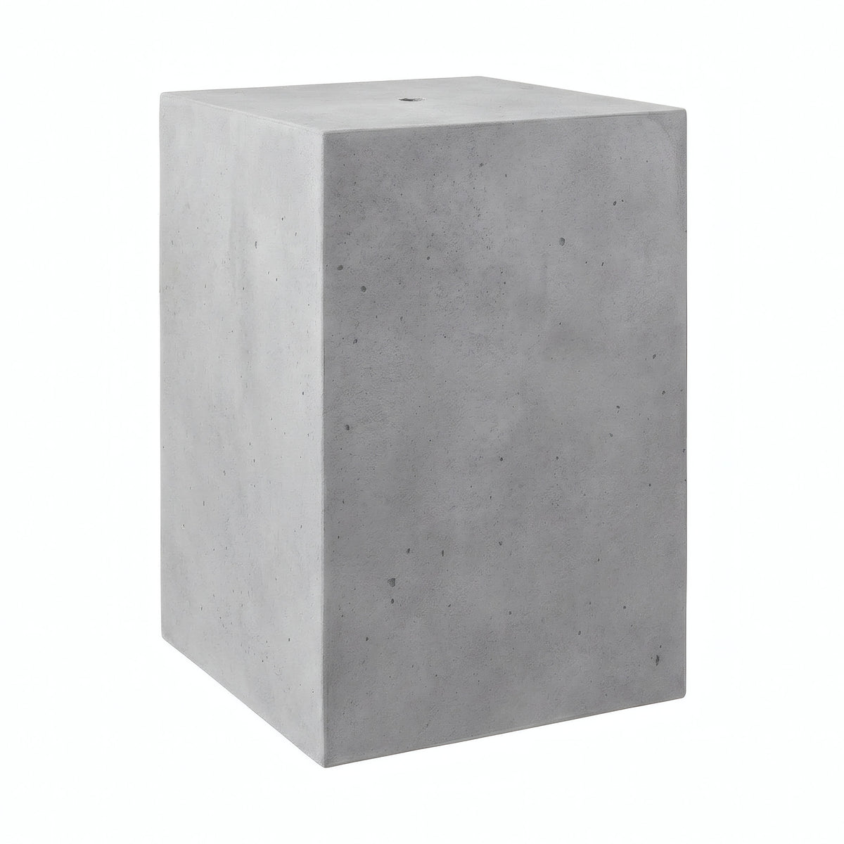 Kubusvormige lampenkap van cement met E27-fitting — Licht cement