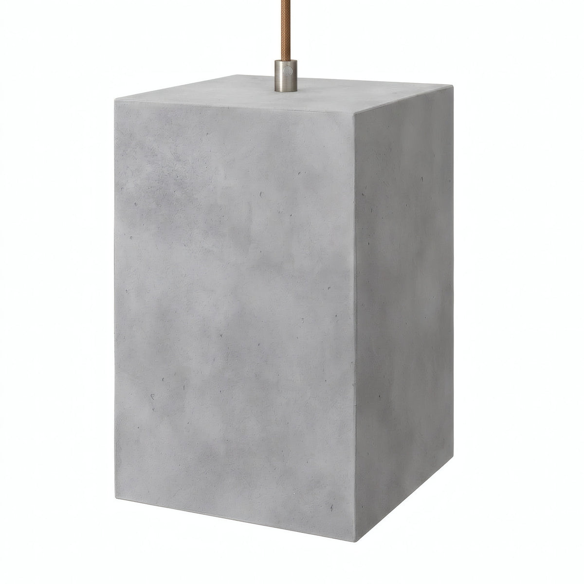 Kubusvormige lampenkap van cement met E27-fitting — Licht cement