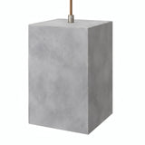 Kubusvormige lampenkap van cement met E27-fitting — Licht cement