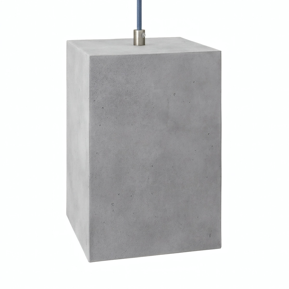Kubusvormige lampenkap van cement met E27-fitting — Licht cement