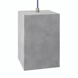 Kubusvormige lampenkap van cement met E27-fitting — Licht cement