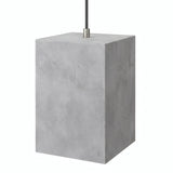 Kubusvormige lampenkap van cement met E27-fitting — Licht cement