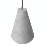 Trechtervormige lampenkap van cement met E27-fitting — Licht cement