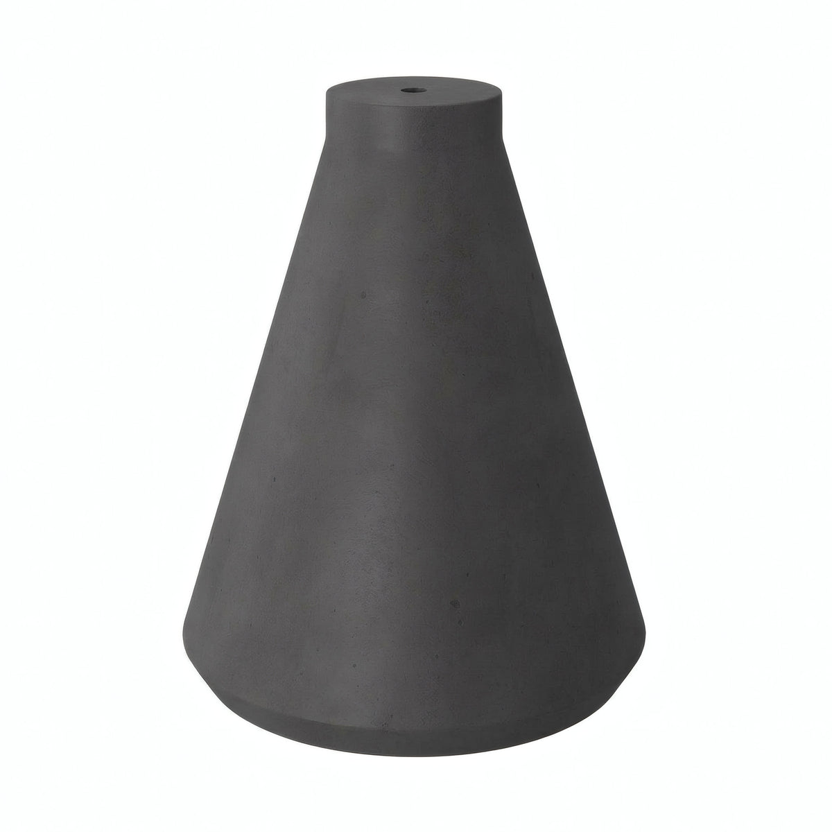Trechtervormige lampenkap van cement met E27-fitting — Donker cement