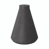 Trechtervormige lampenkap van cement met E27-fitting — Donker cement