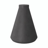 Trechtervormige lampenkap van cement met E27-fitting — Donker cement