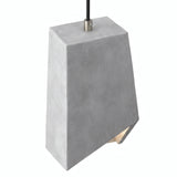 Prismavormige lampenkap van cement met E27-fitting — Licht cement