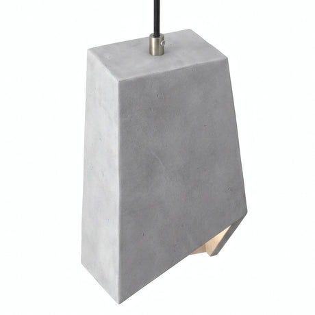 Prismavormige lampenkap van cement met E27-fitting — Licht cement