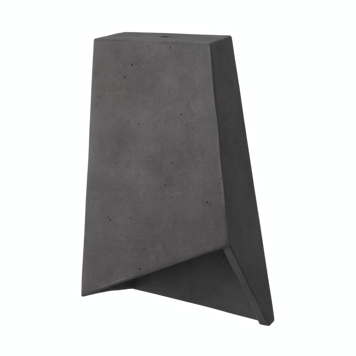 Prismavormige lampenkap van cement met E27-fitting — Donker cement