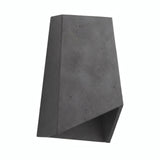 Prismavormige lampenkap van cement met E27-fitting — Donker cement