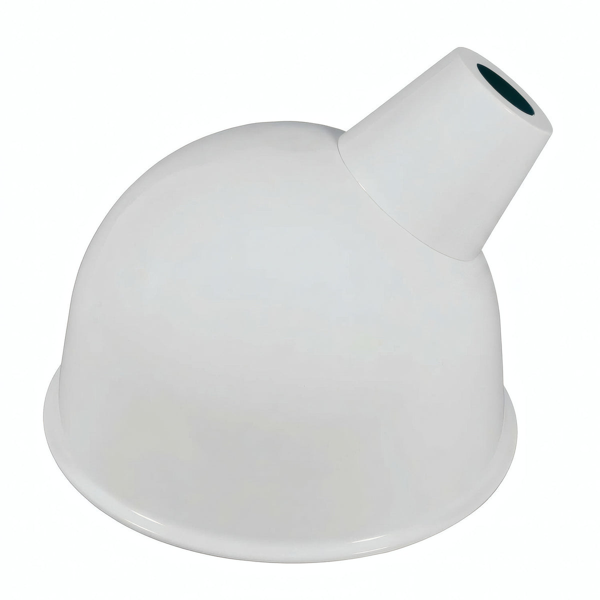 Lampenkap met schuine opening Ø 30 cm voor E27-fitting — Wit