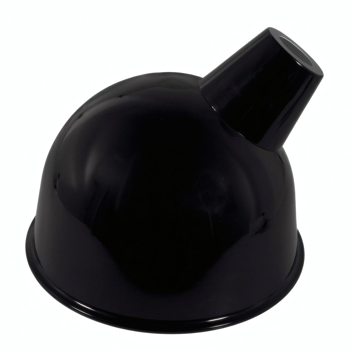 Lampenkap met schuine opening Ø 30 cm voor E27-fitting — Zwart