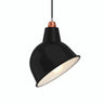 Lampenkap met schuine opening Ø 30 cm voor E27-fitting — Zwart