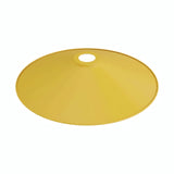 Platte geëmailleerde lampenkap Ø 30 cm voor E27-fitting — Mosterdgeel