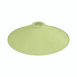 Platte geëmailleerde lampenkap Ø 30 cm voor E27-fitting — Grasgroen