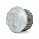 Plug met buitendraad van verzinkt gietijzer - productfoto op witte achtergrond 4